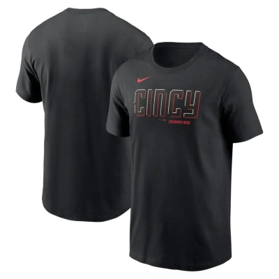 Nike Black Cincinnati Reds City Connect Wordmark T-shirt