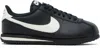Nike Black Cortez Leather Sneakers In Multi
