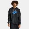 Nike Black Detroit Lions Sideline Offensive Set Play Performance Pullover Hoodie In Black