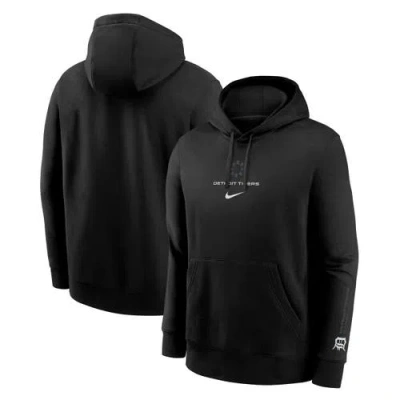 Nike Black Detroit Tigers  Fashion Club Fleece Pullover Hoodie