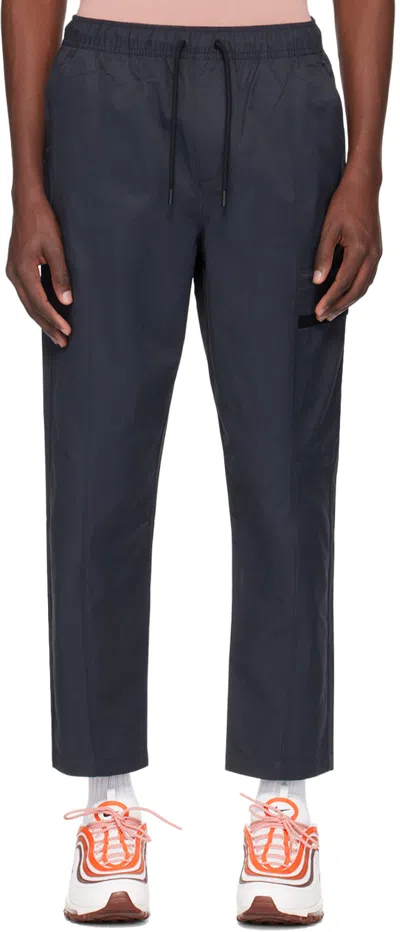 Nike Black Drawstring Cargo Pants In Black/black
