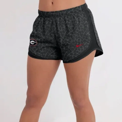 Nike Black Georgia Bulldogs Tempo Pattern Dri-fit Shorts