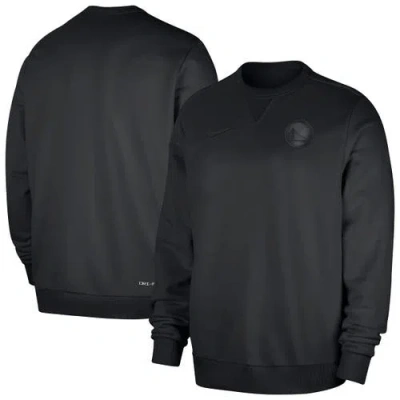 Nike Black Golden State Warriors Authentic Standard Issue Travel Dri-fit Sweatshirt