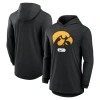 Nike Black Iowa Hawkeyes Lightweight Performance Long Sleeve Hoodie T-shirt In Black
