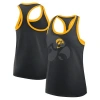 Nike Black Iowa Hawkeyes Primetime Racerback Tri-blend Tank Top In Black