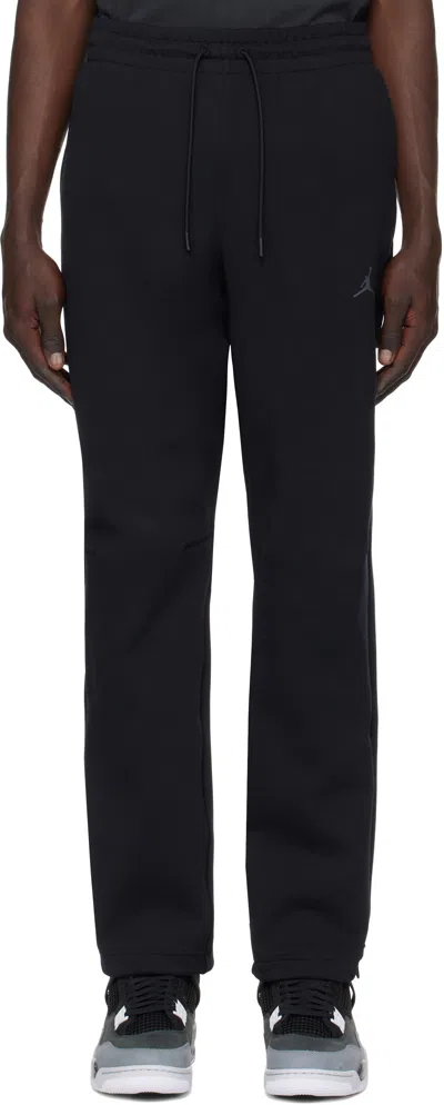 Nike Black Jordan Sport Hoop Fleece Sweatpants In Black/dark Shadow
