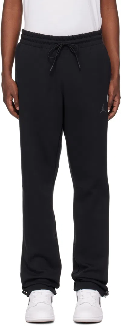 Nike Black Jordan Sport Hoop Sweatpants In Black/dark Shadow