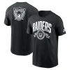 Nike Black Las Vegas Raiders Rewind Front And Back Hit Essential T-shirt In Black