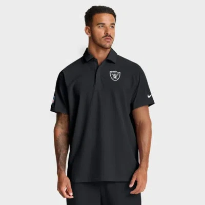 Nike Black Las Vegas Raiders Sideline City Pride Woven Performance Polo