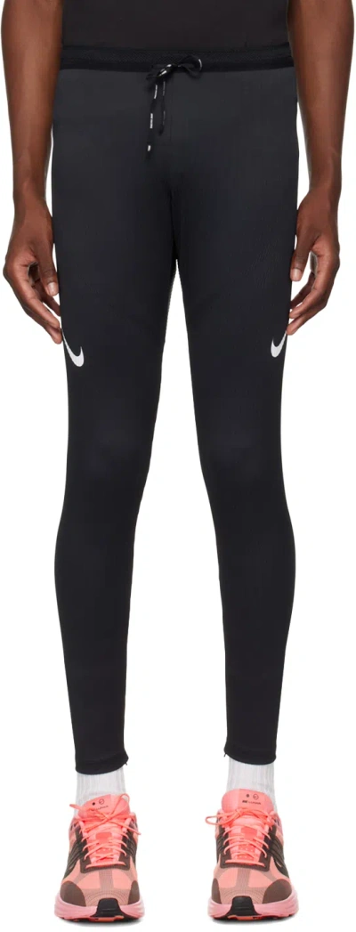 Nike Black Lightweight Sweatpants In Black/summit White