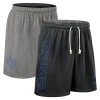 Nike Black Los Angeles Rams Sideline Reversible Performance Shorts In Multi