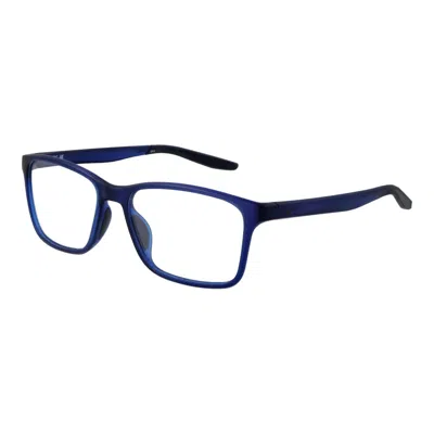 Nike Black Men Optical Frames In Blue