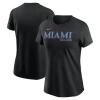 Nike Black Miami Marlins 2025 City Connect Wordmark T-shirt In Black