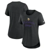 Nike Black Minnesota Vikings Script Tri-blend T-shirt In Gray