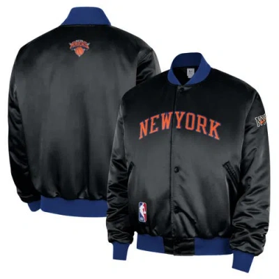 Nike New York Knicks City Edition  Men's Nba Premium Jacket In Brown