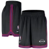 Nike Black New York Knicks Authentic Practice Dna Woven Performance Shorts In Black