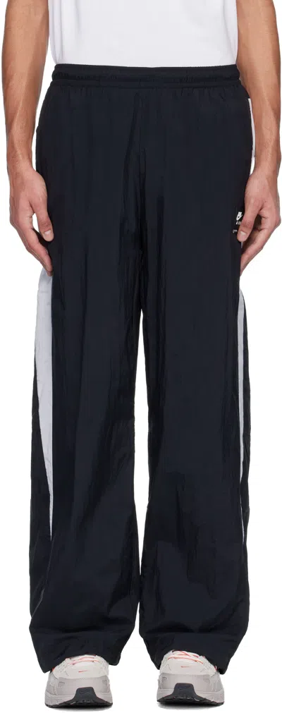 Nike Black  Air Woven Track Pants In Multi
