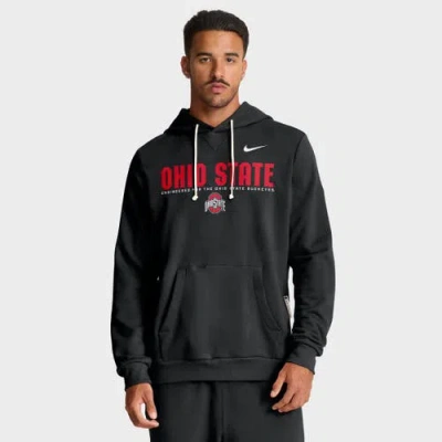 Nike Black Ohio State Buckeyes 2025 Sideline Standard Issue Dri-fit Hoodie