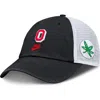 Nike Black Ohio State Buckeyes Club Legacy Adjustable Trucker Hat In Black