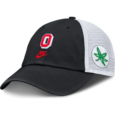 Nike Black Ohio State Buckeyes Club Legacy Adjustable Trucker Hat