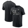 Nike Black Ohio State Buckeyes Vintage Script T-shirt In Black