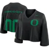 Nike Black Oregon Ducks Cropped Mesh Fashion Jersey In Black