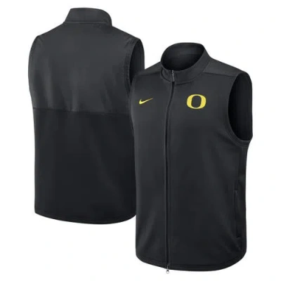 Nike Black Oregon Ducks Primetime Victory Performance Full-zip Vest In Blue