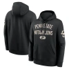 Nike Black Penn State Nittany Lions Club Fleece Fashion Hoodie In Black