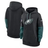 Nike Philadelphia Eagles Sideline Essential  Women's Nfl Pullover Hoodie In Black