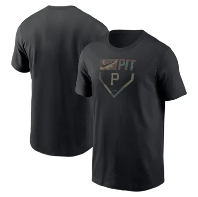 Nike Black Pittsburgh Pirates Camo T-shirt In Black