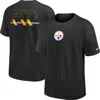 Nike Black Pittsburgh Steelers Dominate The Game Essential Max90 T-shirt In Black