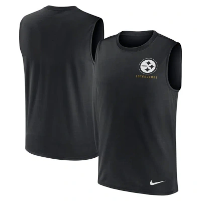 Nike Black Pittsburgh Steelers Muscle Tank Top