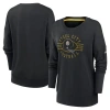 Nike Women's Black Pittsburgh Steelers Rewind Playback Icon Performance Pullover Sweatshirt In Black