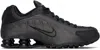 Nike Men's Shox R4 Running Sneakers From Finish Line In Black/black-black-br