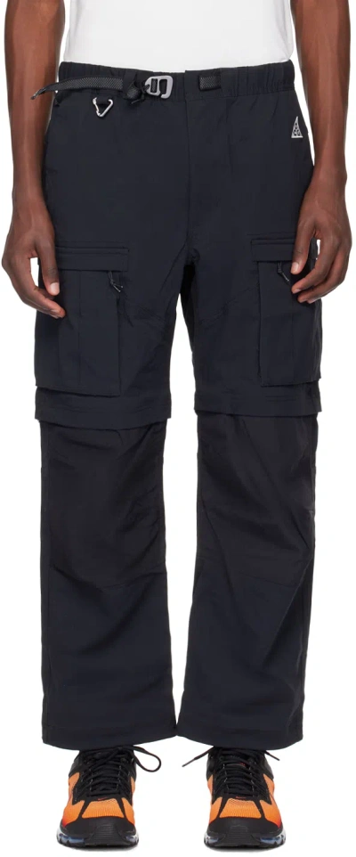 Nike Black Smith Summit Cargo Pants In Black/anthracite/sum
