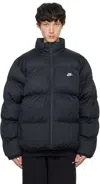 Nike Sportswear Club Puffer Jacket In Black/white