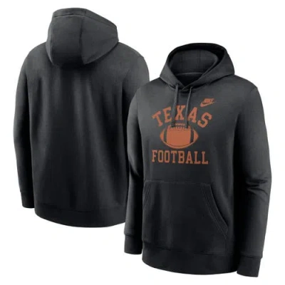 Nike Black Texas Longhorns Legacy Football Icon Club Fleece Pullover Hoodie