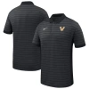Nike Black Vanderbilt Commodores 2025 Early Season Coaches Sideline Victory Stripe Performance Polo
