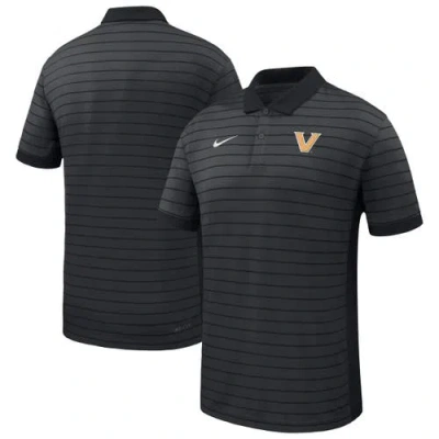 Nike Black Vanderbilt Commodores 2025 Early Season Coaches Sideline Victory Stripe Performance Polo
