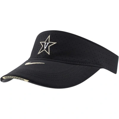 Nike Black Vanderbilt Commodores Sideline Performance Visor