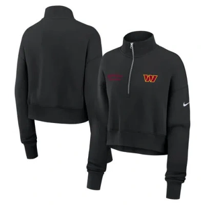 NIKE NIKE BLACK WASHINGTON COMMANDERS PRIMETIME PHOENIX HALF-ZIP SWEATSHIRT