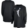 Nike Black Wnba Jumpwoman Logo Boyfriend Oversized Long Sleeve T-shirt