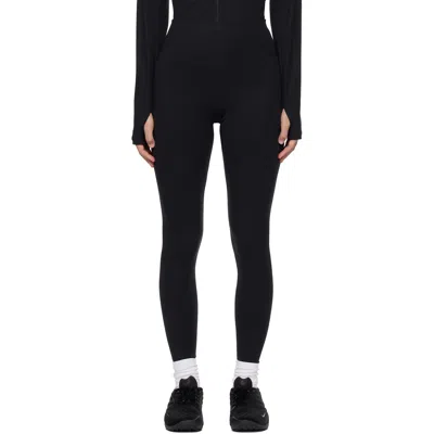 Nike Black Zenvy High-waisted Full-length Leggings In Multi