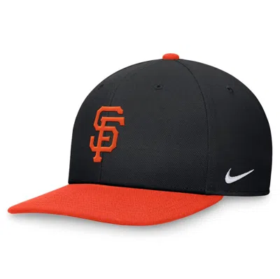 Nike Black/orange San Francisco Giants Evergreen Two-tone Snapback Hat