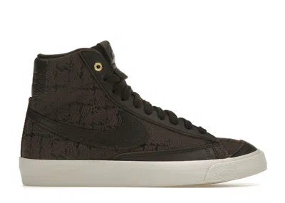 Pre-owned Nike Blazer 77 Mid Vintage (women's) Sneakers In Velvet Brown/light Bone/dark Obsidian