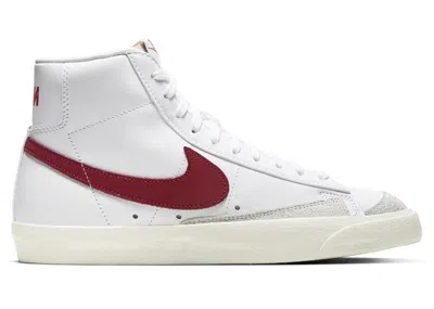 Pre-owned Nike Blazer 77 Mid Vintage (women's) Sneakers In White/worn Brick/sail