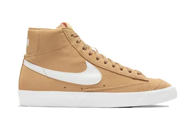 Pre-owned Nike Blazer 77 Mid Wheat Suede (women's) Sneakers In Twine/summit White In Multi