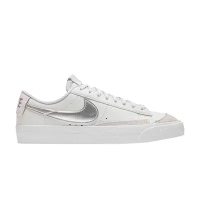 Pre-owned Nike Blazer Low '77 Gs 'platinum Tint Metallic Silver' | White | Kid's Size 6.5