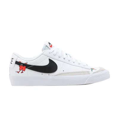 Pre-owned Nike Blazer Low '77 Gs 'the World Is Your Playground' | White | Kid's Size 6.5
