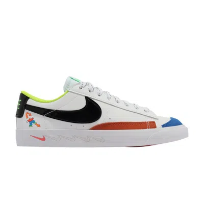Pre-owned Nike Blazer Low '77 Gs 'white Multi' | Kid's Size 4